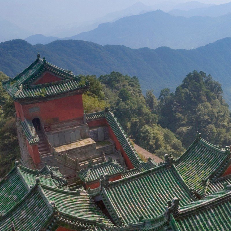 Anciennes tuiles de toit verniss&eacute;es vertes, Chine, XIXe-photo-8