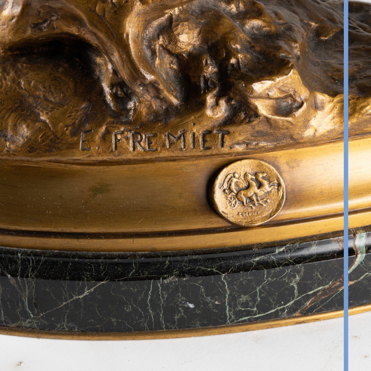 Emmanuel Fremiet (1824 - 1910), cavalier antique, bronze, XIXe-photo-7