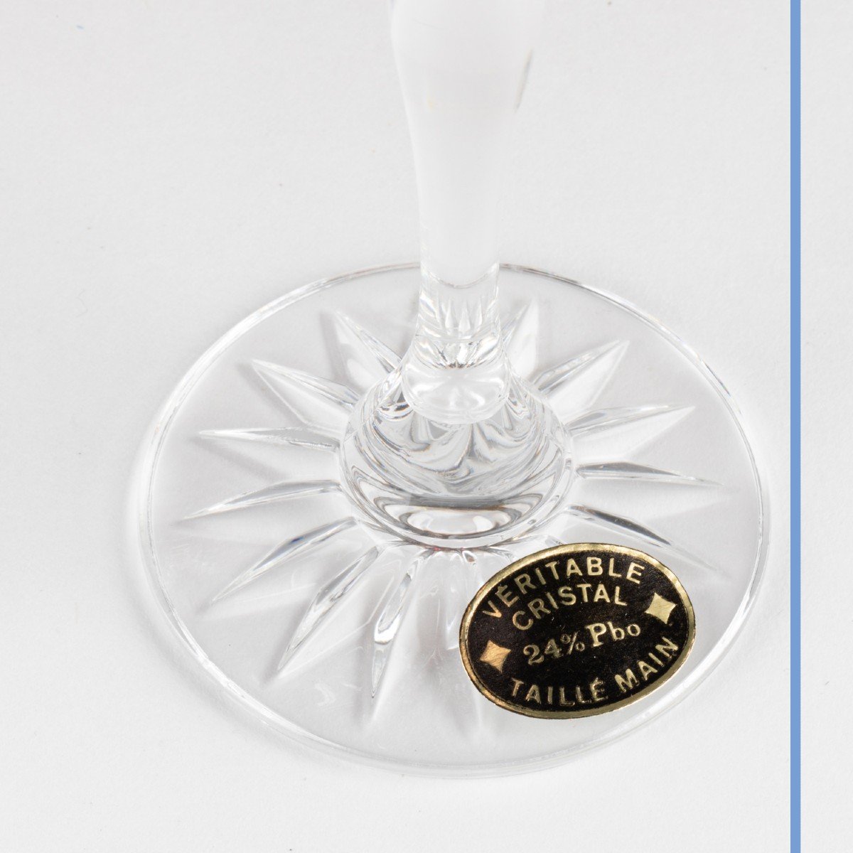 Série de verres en  cristal de Lorraine dans leur coffret, XXe-photo-7