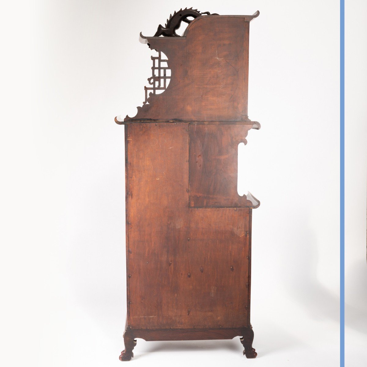 Attribué à Gabriel Viardot (1830-1904), cabinet en bois exotique, XIXe-photo-4