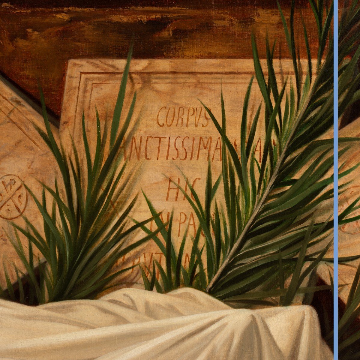 Th&eacute;obald Chartran (1849-1907), La mort de Sainte-C&eacute;cile, huile sur toile, XIXe-photo-5