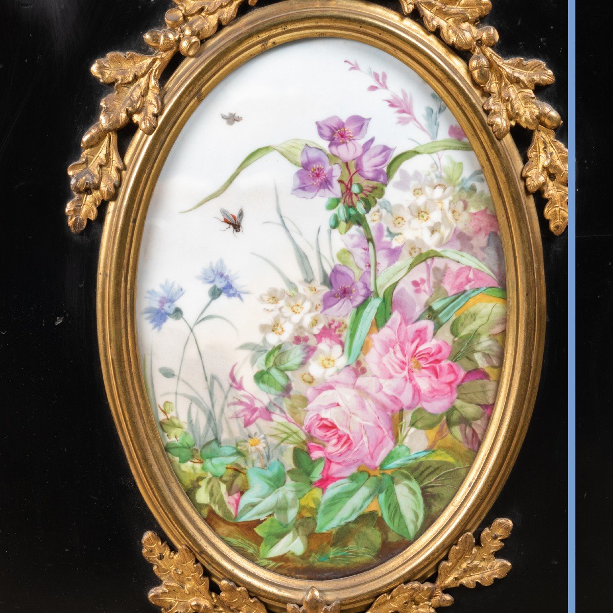 Charles Guillaume Diehl (1811-1885), meuble à hauteur d'appui au médaillon en porcelaine, XIXe-photo-4
