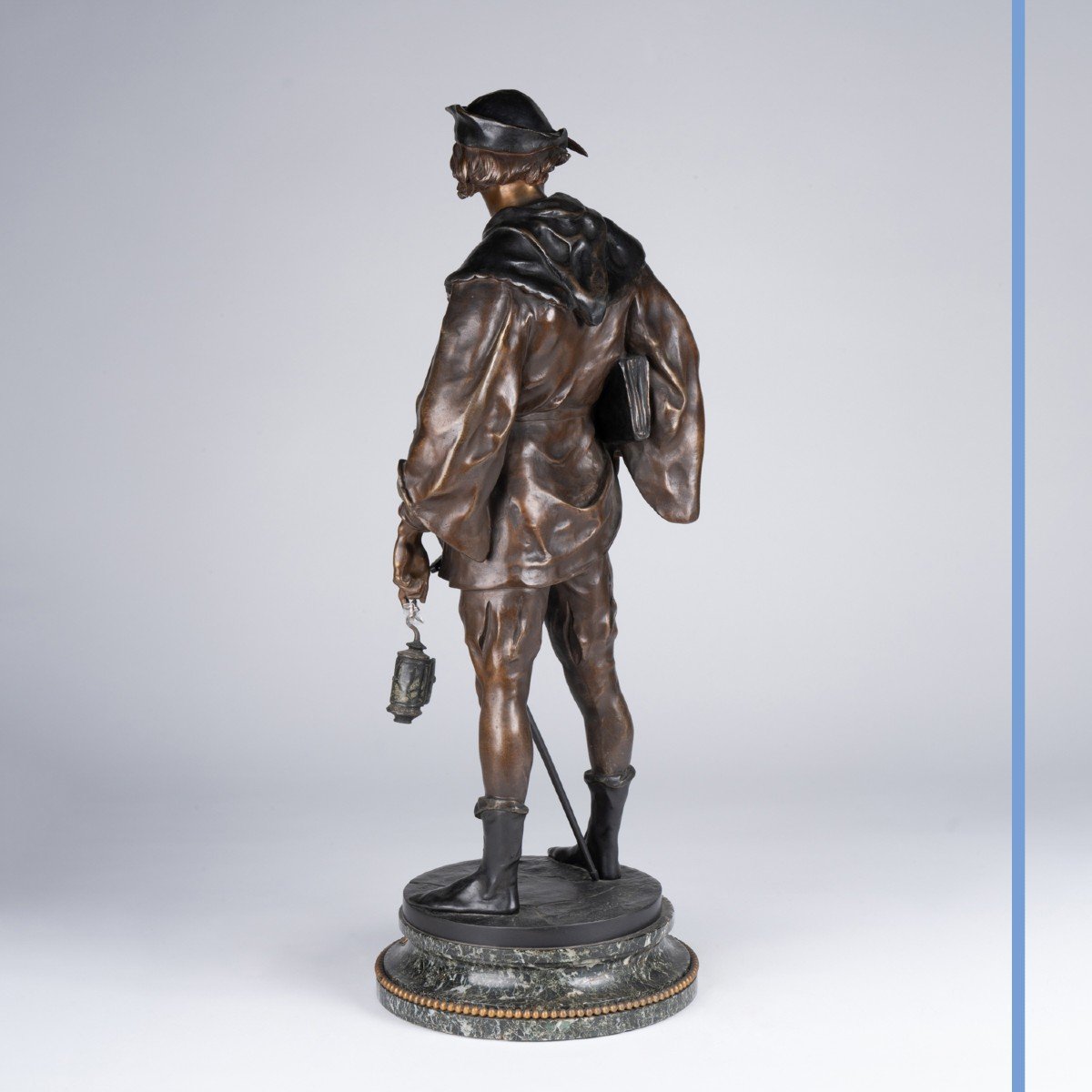 Emile Picault (1833-1922) "Escholier", sculpture en bronze, XIXe-photo-2