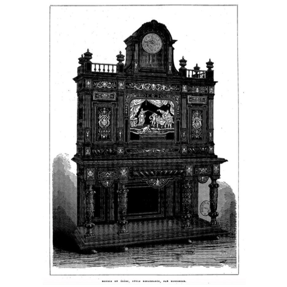 Charles Hunsinger (1823-1893), bureau à cylindre et à gradin, entre 1870 et 1872-photo-8