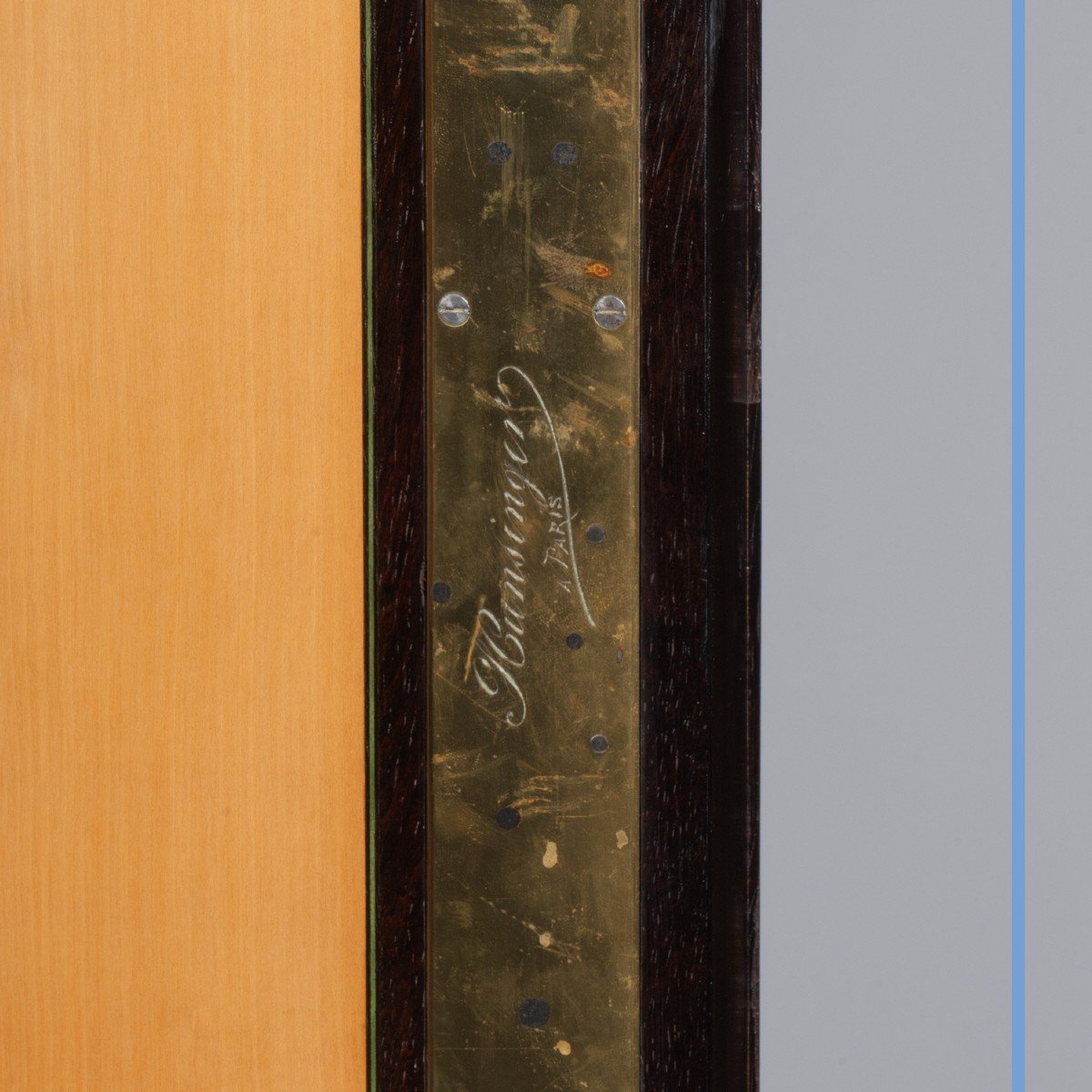 Charles Hunsinger (1823-1893), cabinet en bois noirci et naturel sculpt&eacute;, XIXe-photo-4