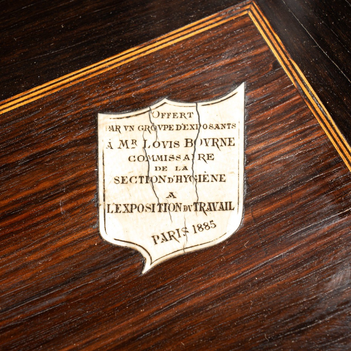Charles Hunsinger (1823-1893), cabinet marqueté, 1885-photo-6