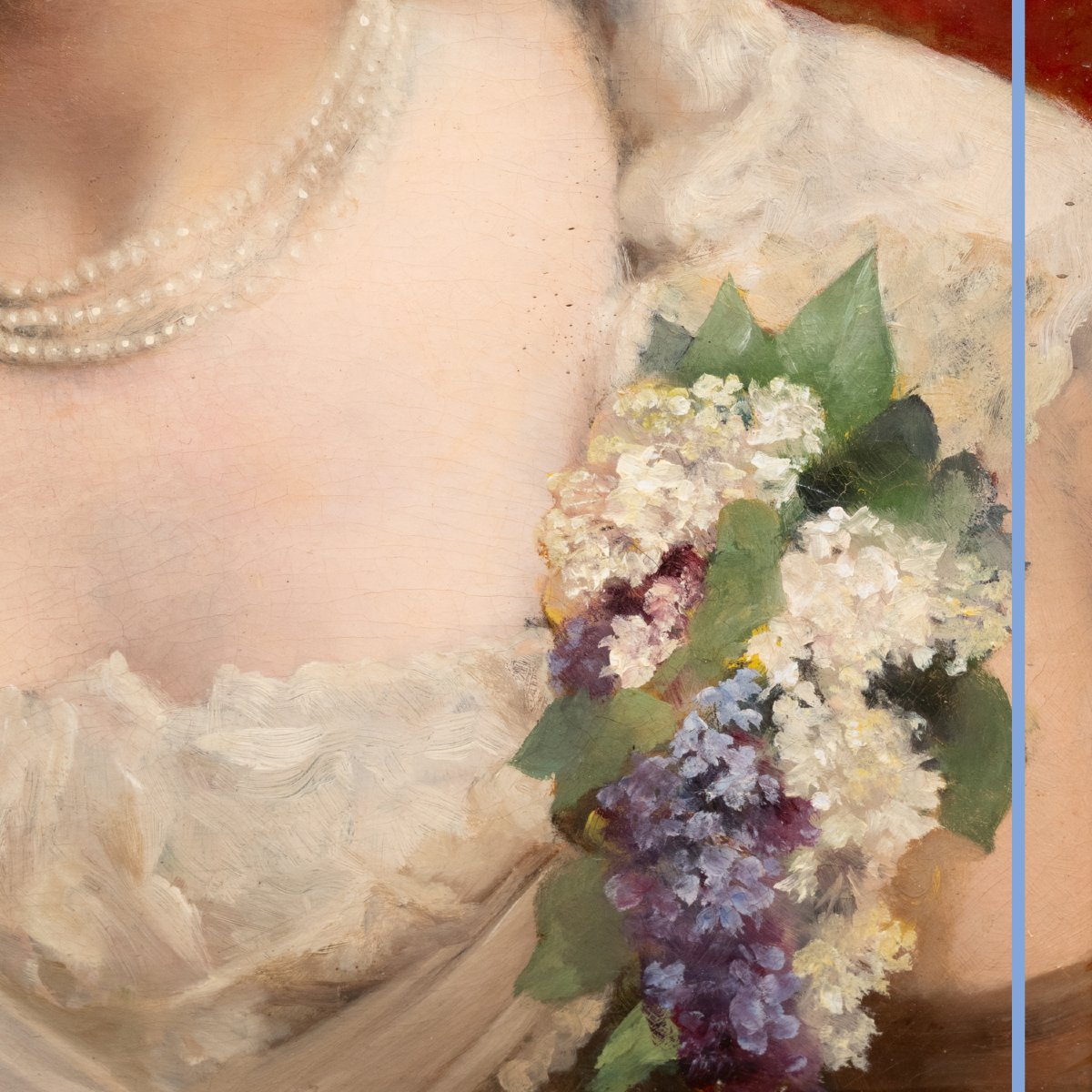 Josef Van Aarpp (XIXe),  Portrait de Sarah Bernhardt, huile sur toile, XIXe-photo-4