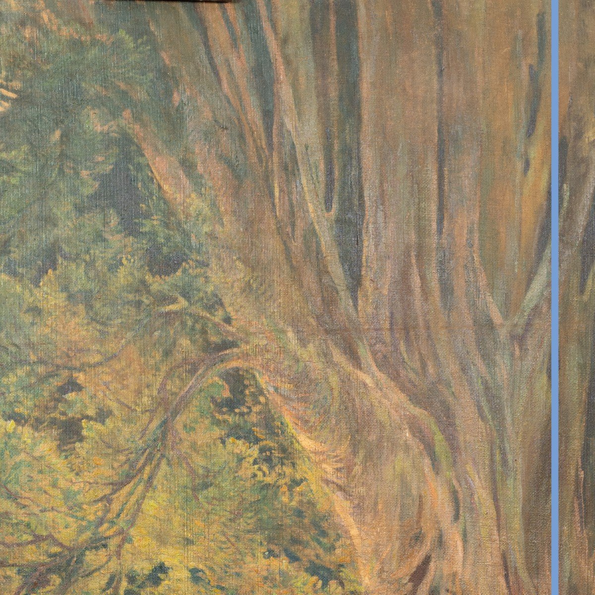 Jean Louis Bremond (1858-1943), Nue dans les roseaux, huile sur toile, XIXe-photo-3