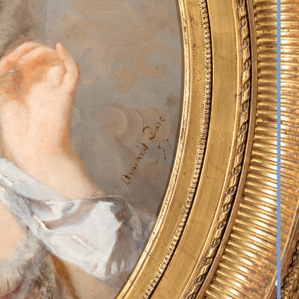 Armand Doré (1824-1882), Young Woman With A Mantilla, Oil On Canvas, XIXth-photo-3