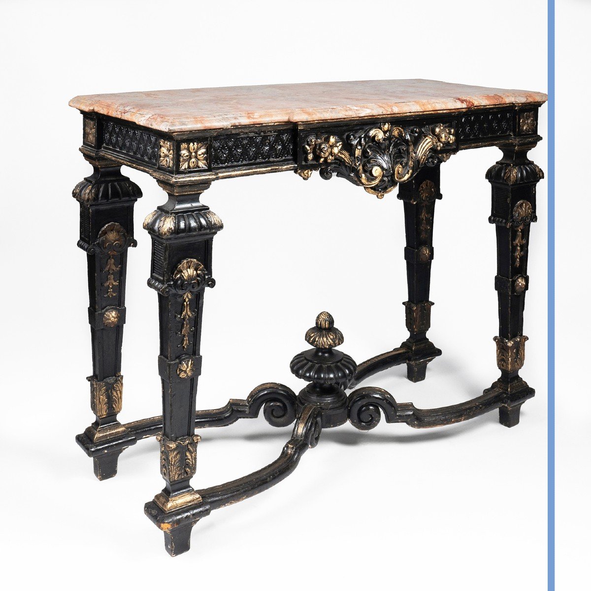 Console et paire de consoles de style Louis XIV, XIXe-photo-7