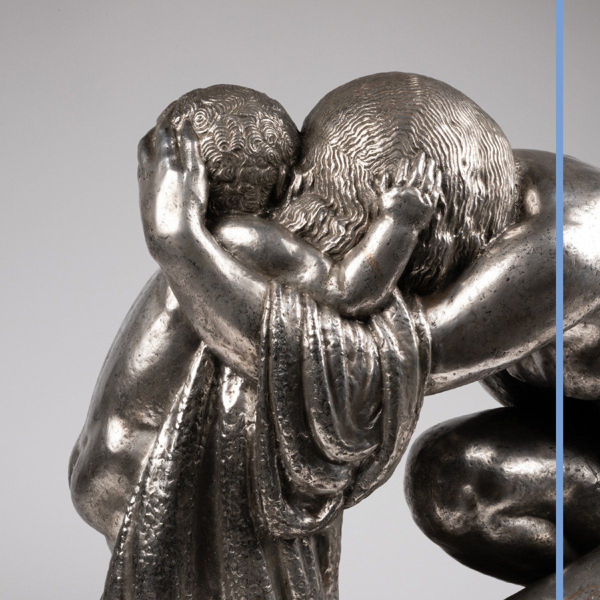Pierre Traverse (1892-1979), "the Maternity", Silver Bronze, 20th-photo-5