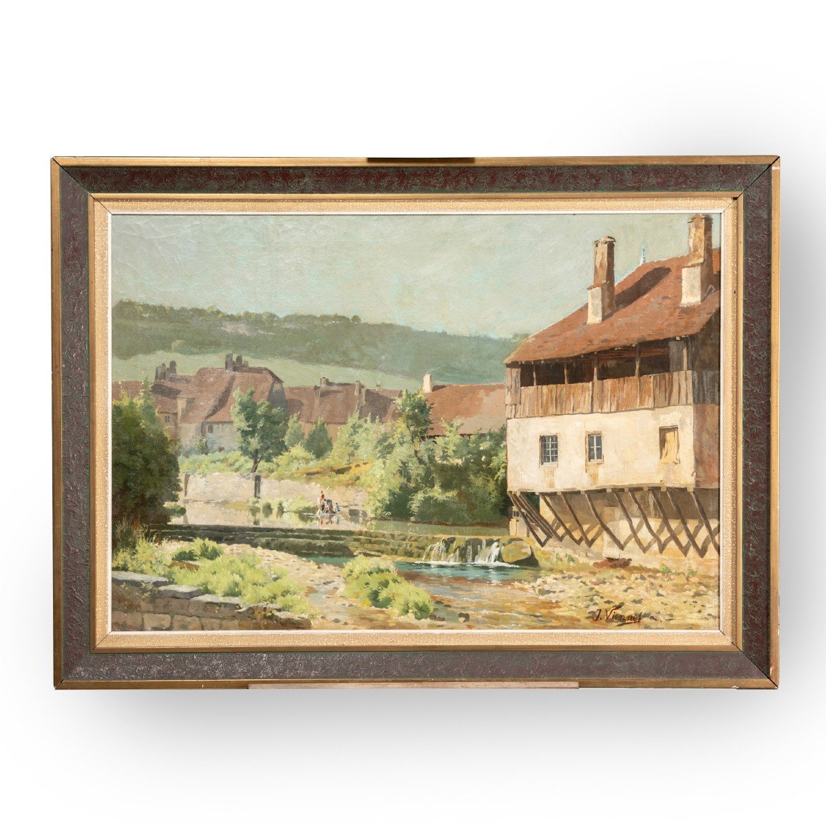 Jules Viennet (1851 - après 1911), Vue d'un moulin Jurassien, XIXe
