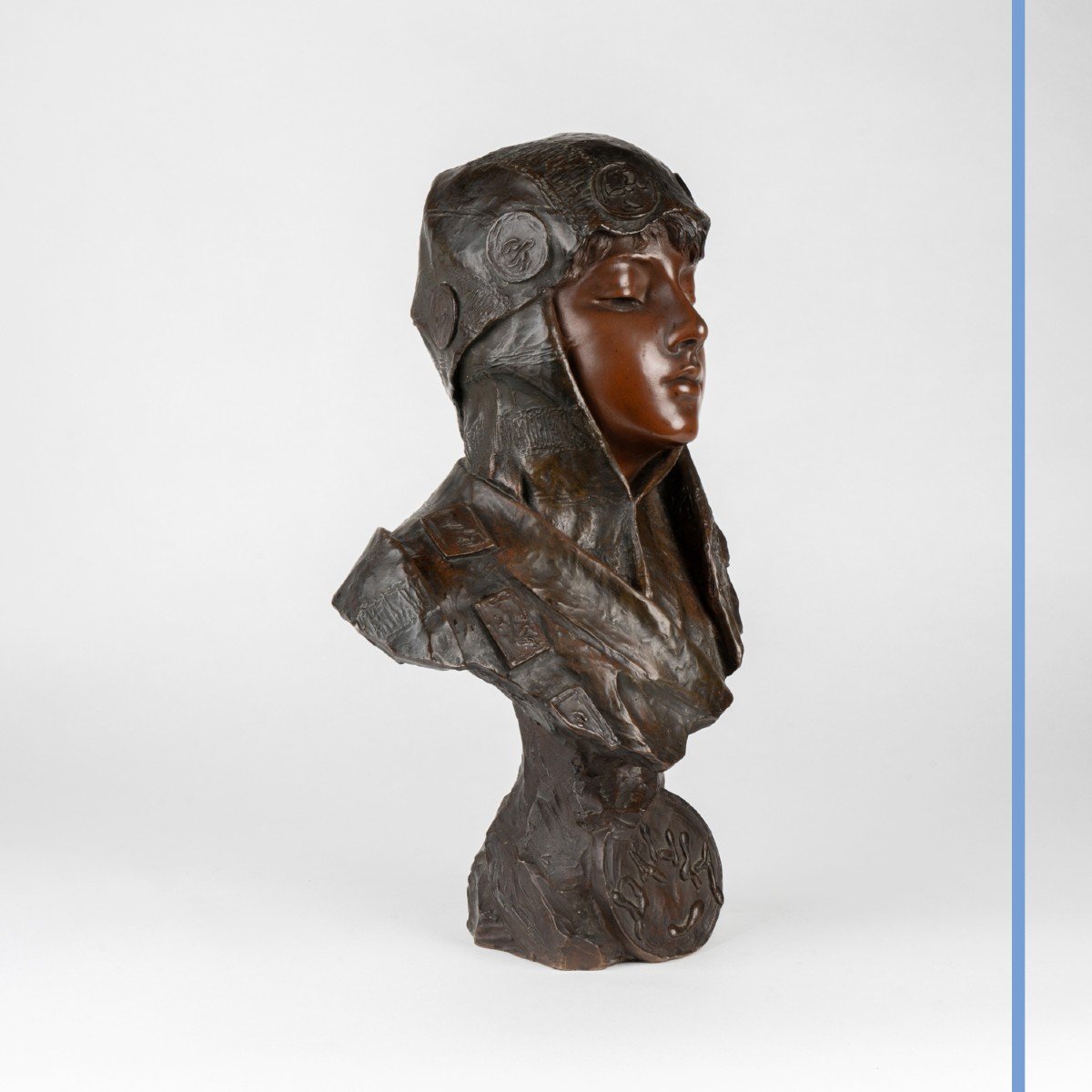 Emmanuel Villanis (1858-1914), Dalila, bronze à patine brune, XIXe-photo-2