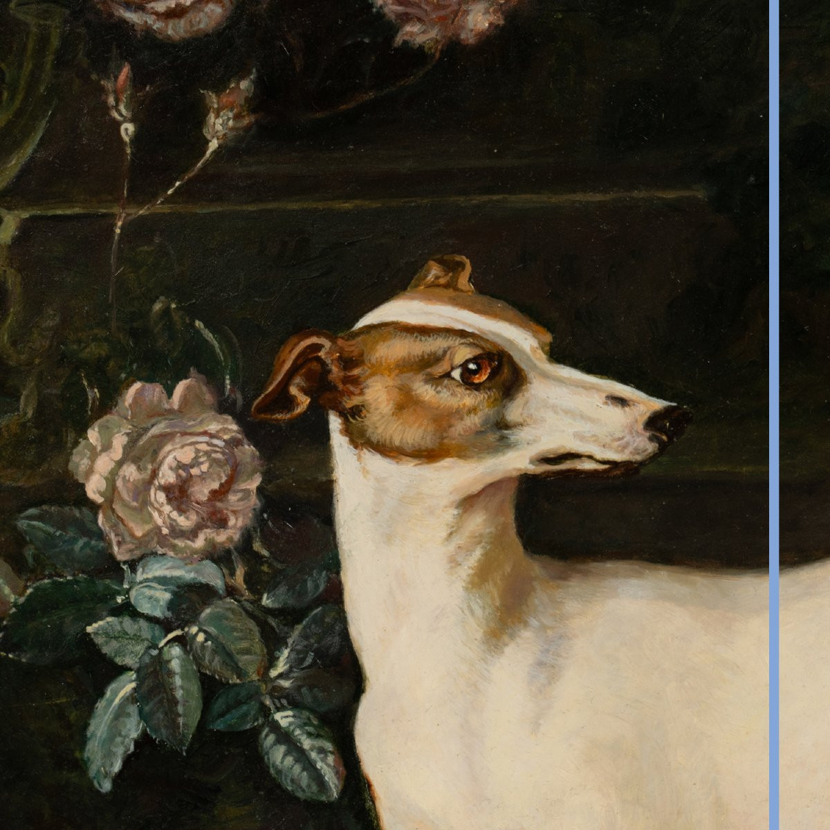 After Jean-baptiste Oudry (1686-1755), The Greyhounds Of Louis XV "misse And Turlu", Oil, 20th-photo-5