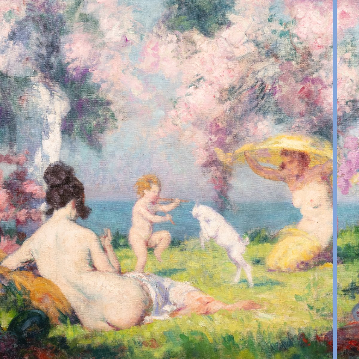 Julien Louis Tavernier (1879-1939), Spring, Oil On Canvas, 1923-photo-2