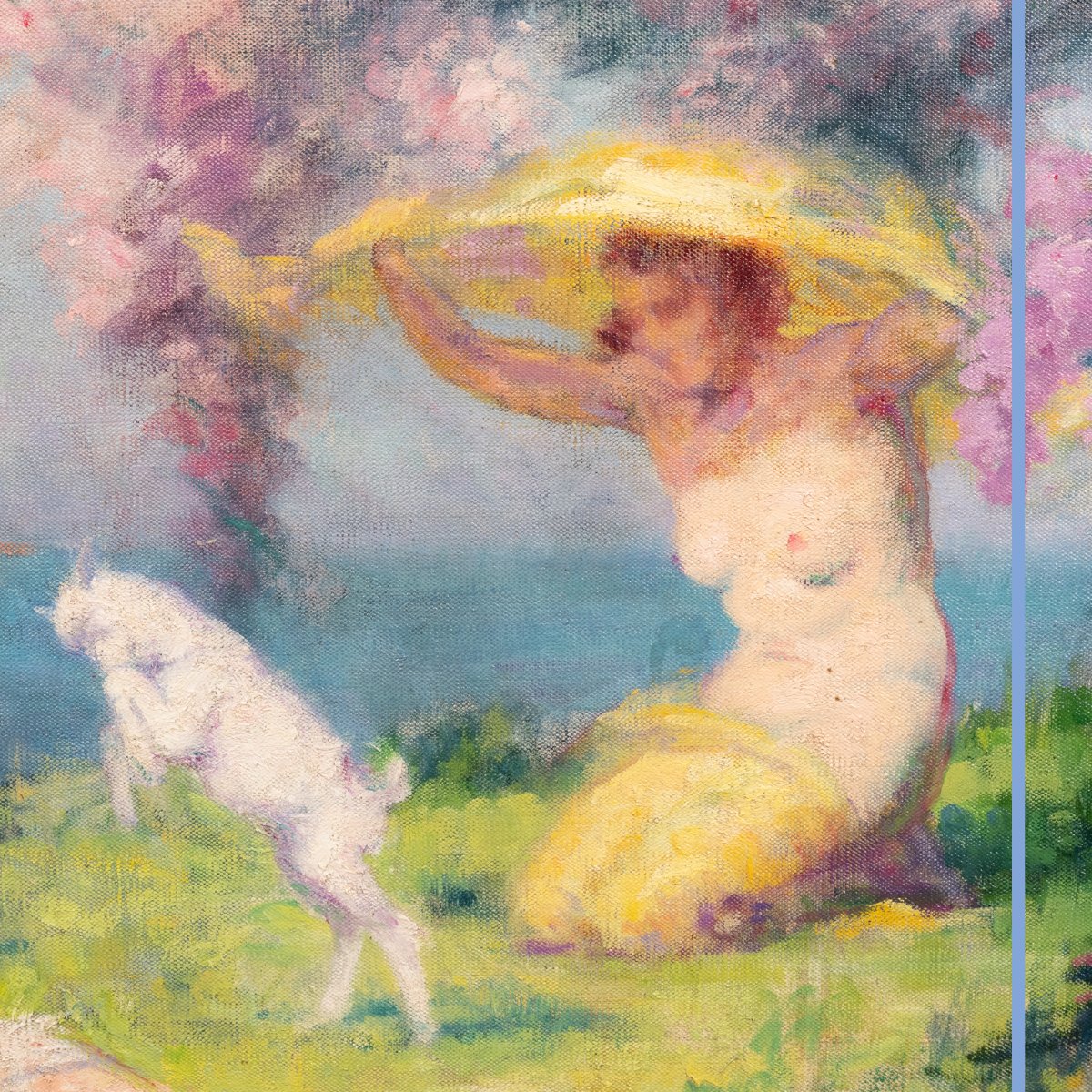 Julien Louis Tavernier (1879-1939), Spring, Oil On Canvas, 1923-photo-1