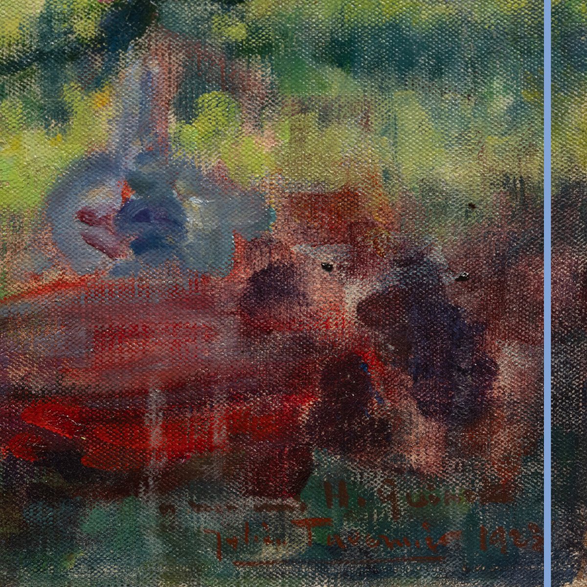 Julien Louis Tavernier (1879-1939), Spring, Oil On Canvas, 1923-photo-2