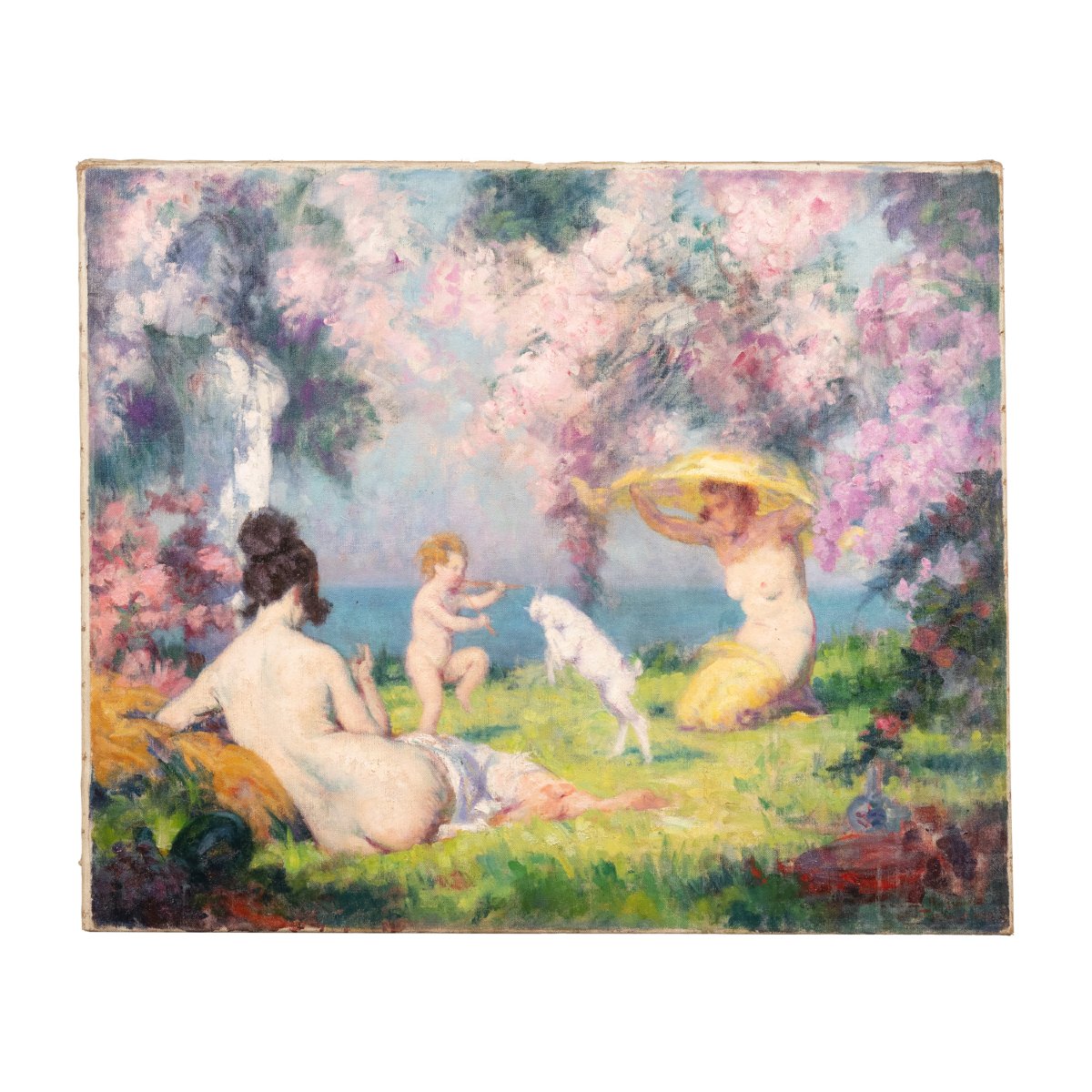 Julien Louis Tavernier (1879-1939), Spring, Oil On Canvas, 1923