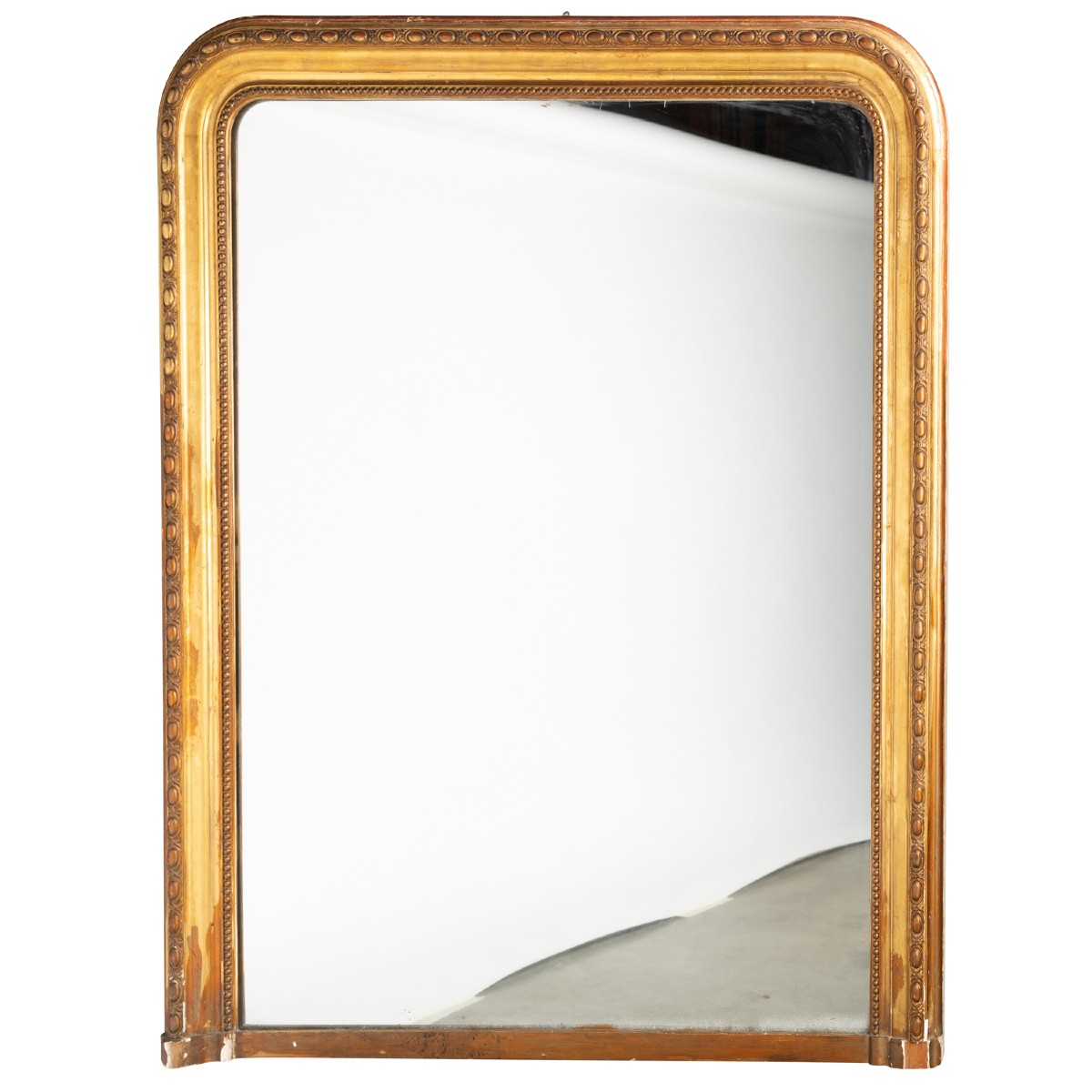 Louis Philippe Period Trumeau In Wood And Gilded Stucco, 19th