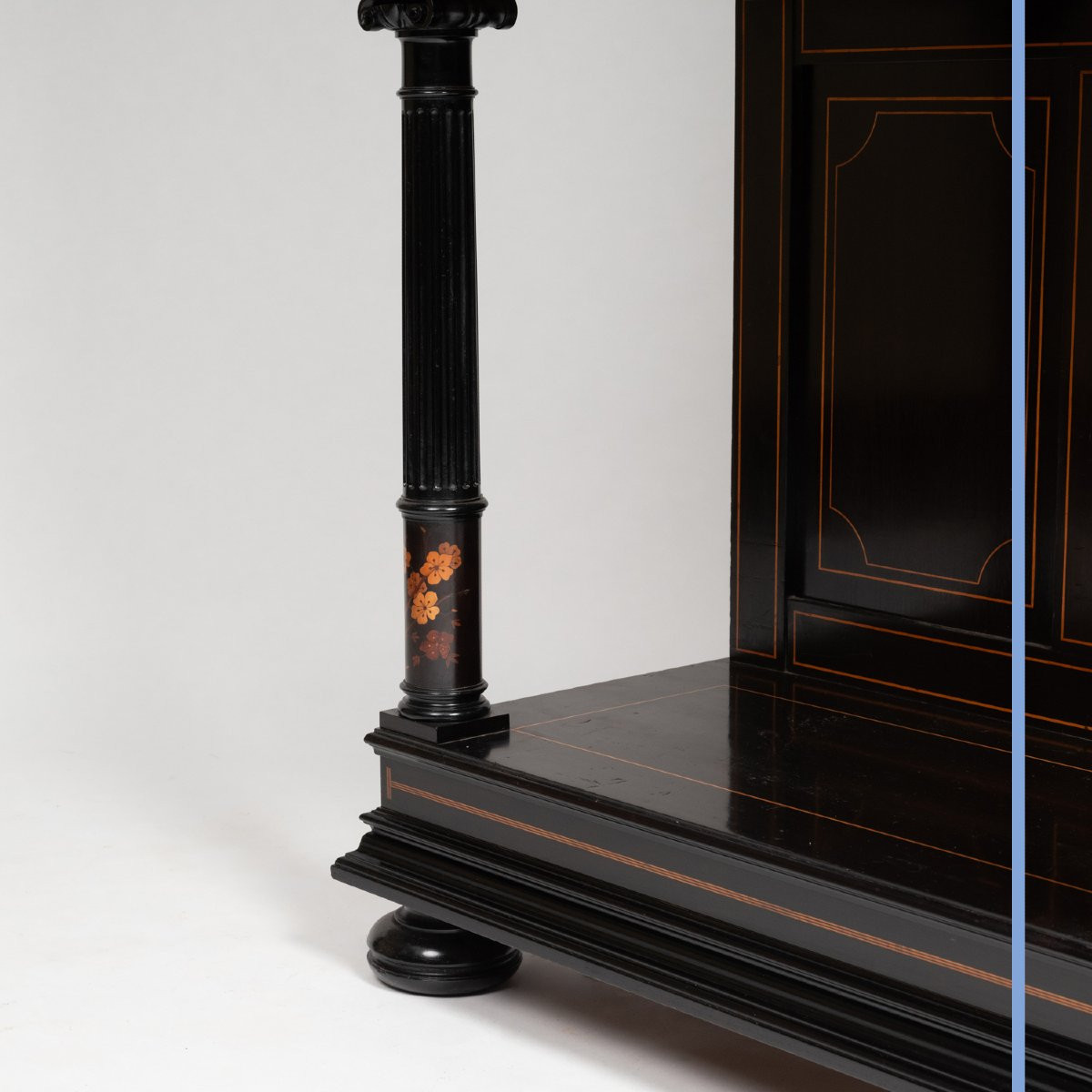Charles Hunsinger (1823-1893) Et Charles Wagner, Cabinet Marqueté, XIXe-photo-7