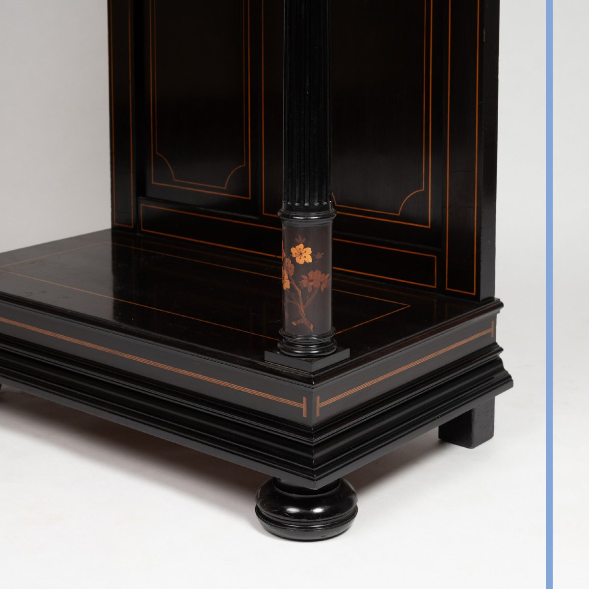 Charles Hunsinger (1823-1893) Et Charles Wagner, Cabinet Marqueté, XIXe-photo-8