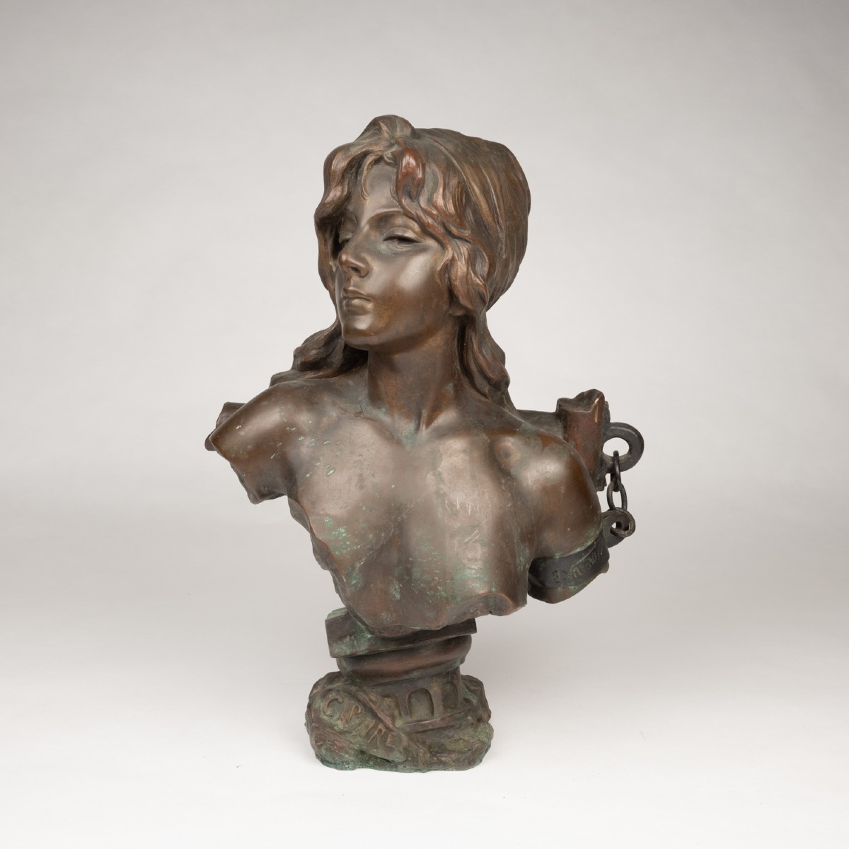 Emmanuel Villanis (1858-1914), Capture, Bronze With Chocolate Patina, XIXth