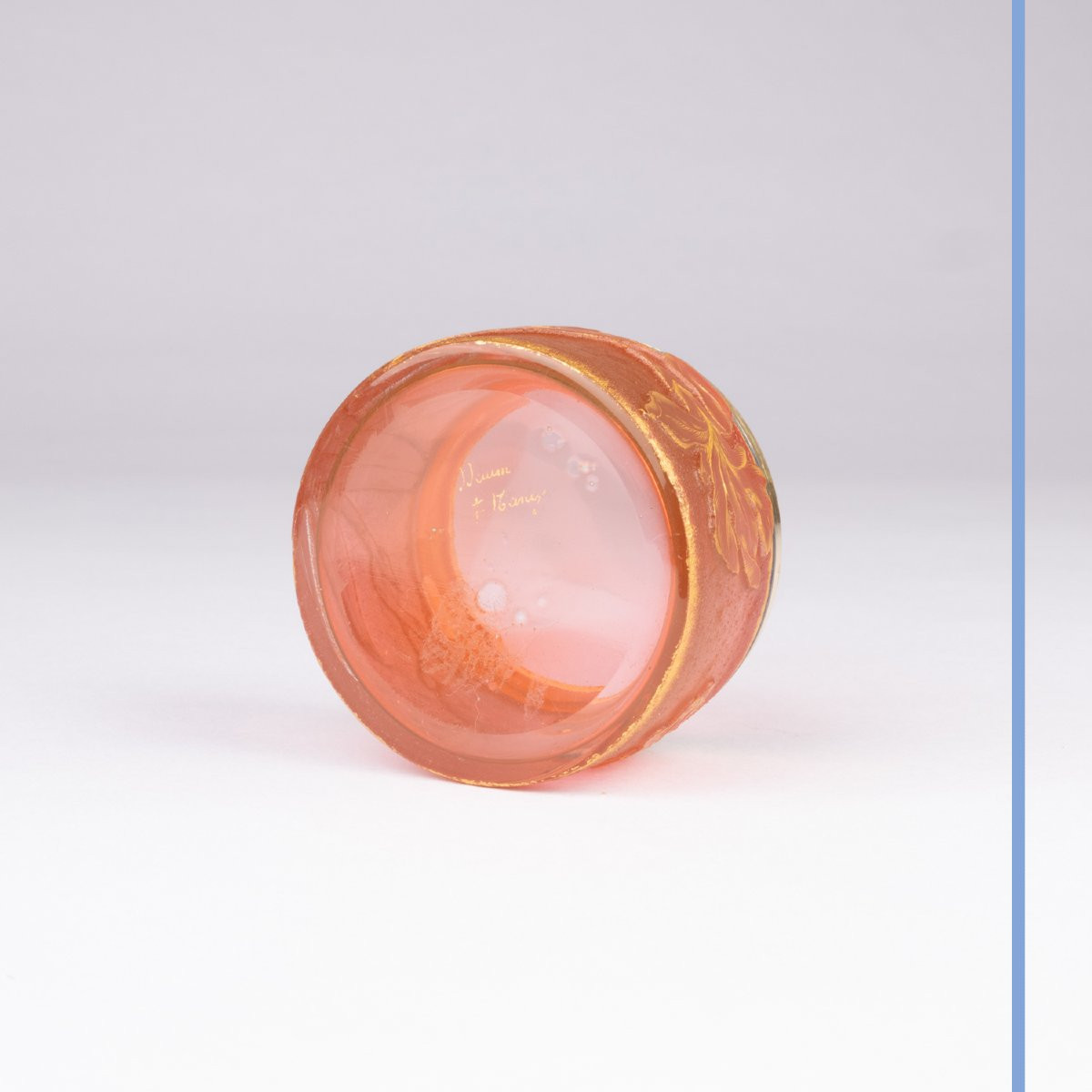Daum Nancy, Glass And Silver Candy Box, XIXth-photo-4