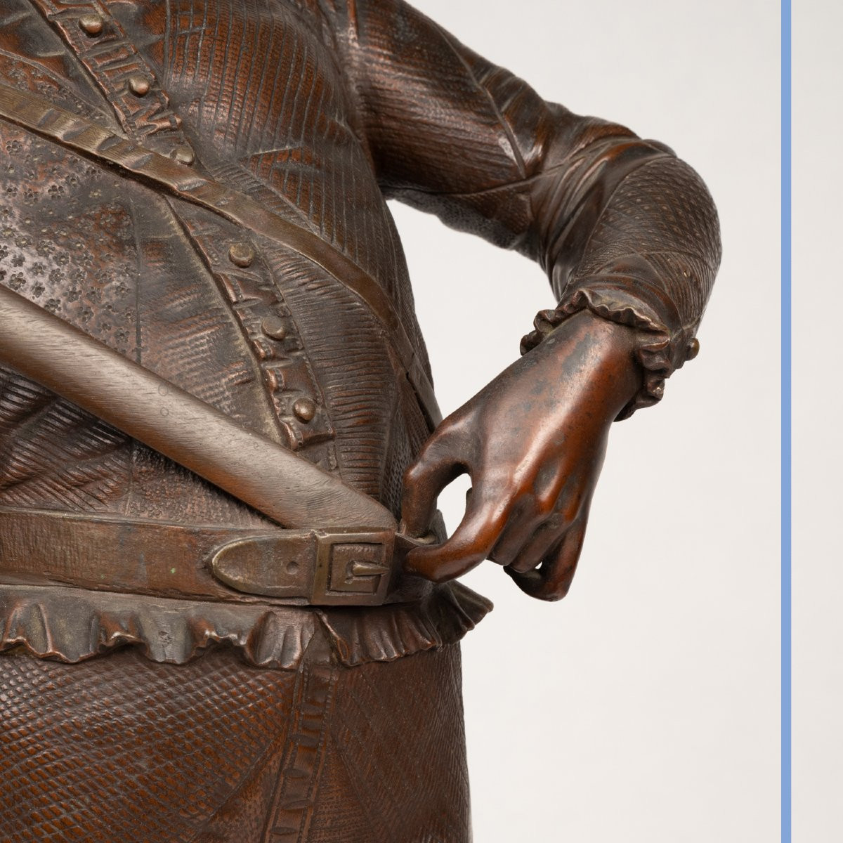 Paul Dubois (1829-1905), "the Harlequin", Bronze With Brown Patina, XIXth-photo-4