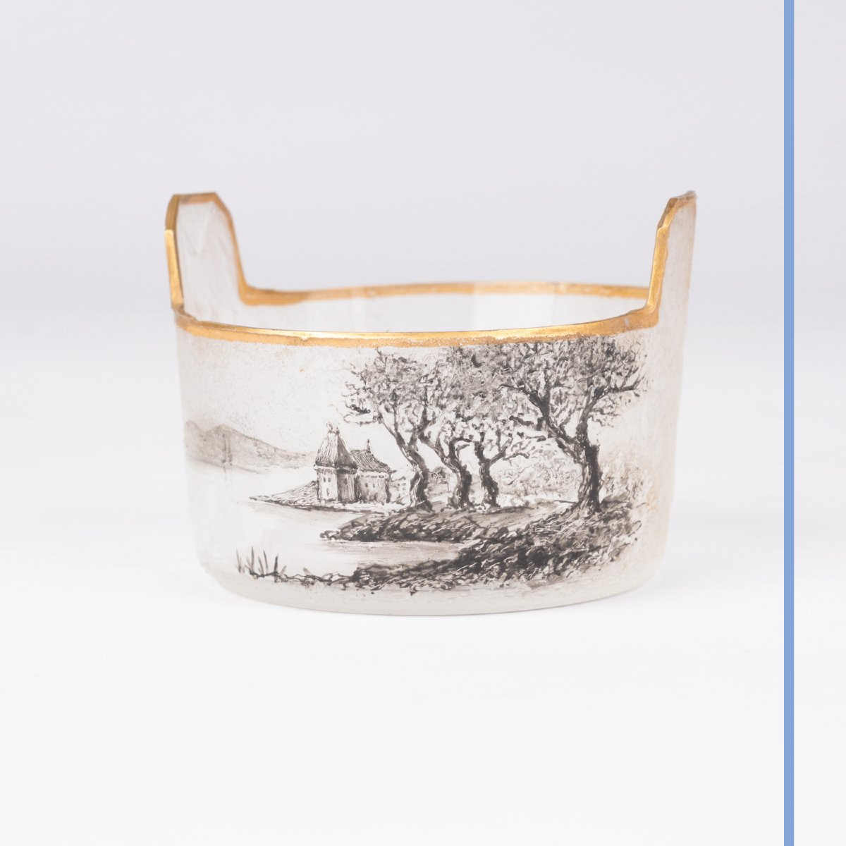 Daum Nancy à la croix de Lorraine, poivrière et salière, verre givré, XIXe-photo-5