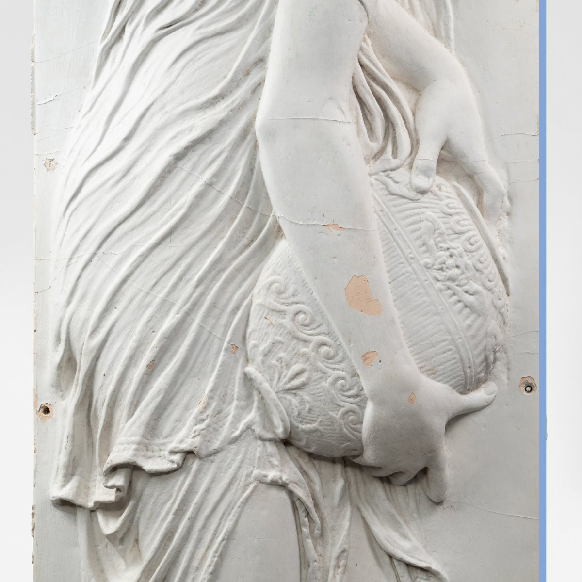 After Jean Goujon (1510-1567), The Nymphs, Two Plaster Bas-reliefs, 20th-photo-1