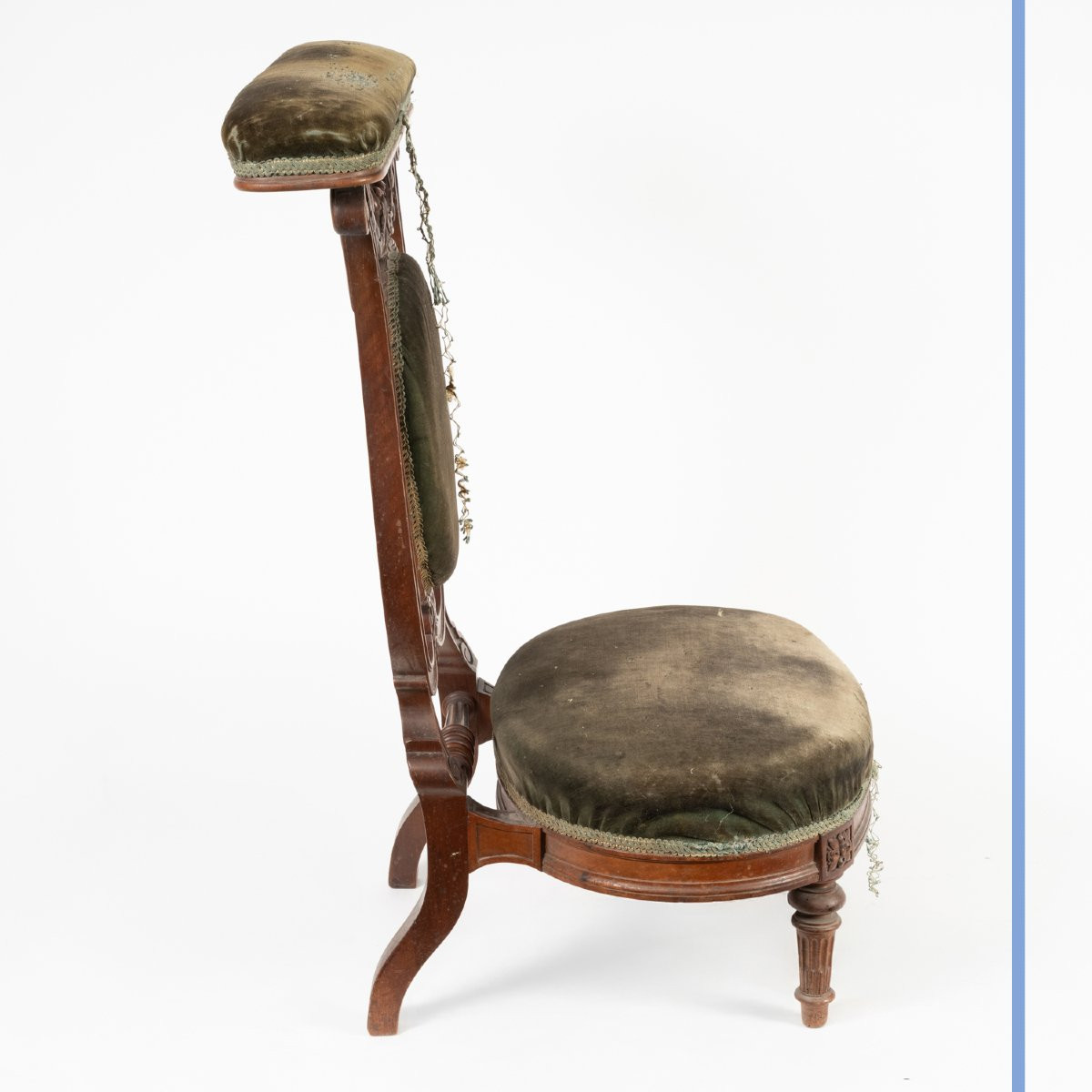 Chaise porteuse en acajou de style Louis XVI, XIXe-photo-3