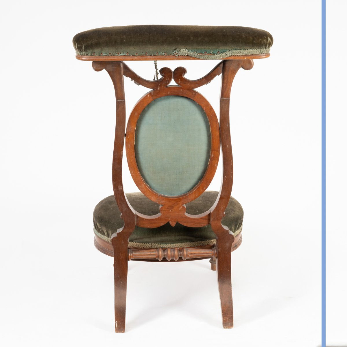 Chaise porteuse en acajou de style Louis XVI, XIXe-photo-4