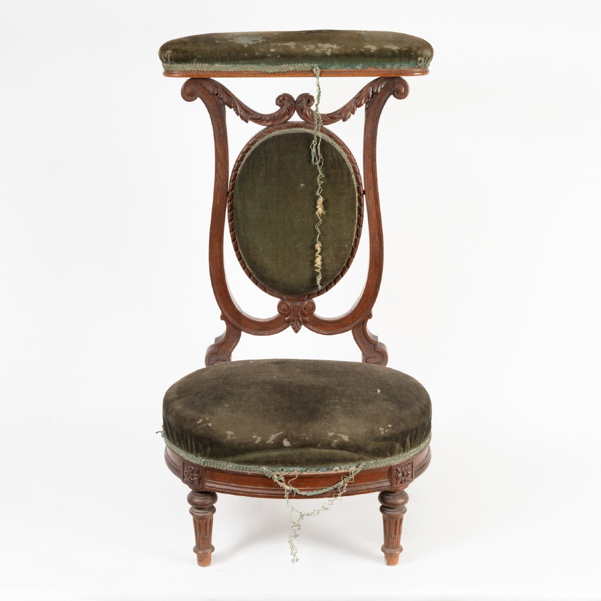 Chaise porteuse en acajou de style Louis XVI, XIXe