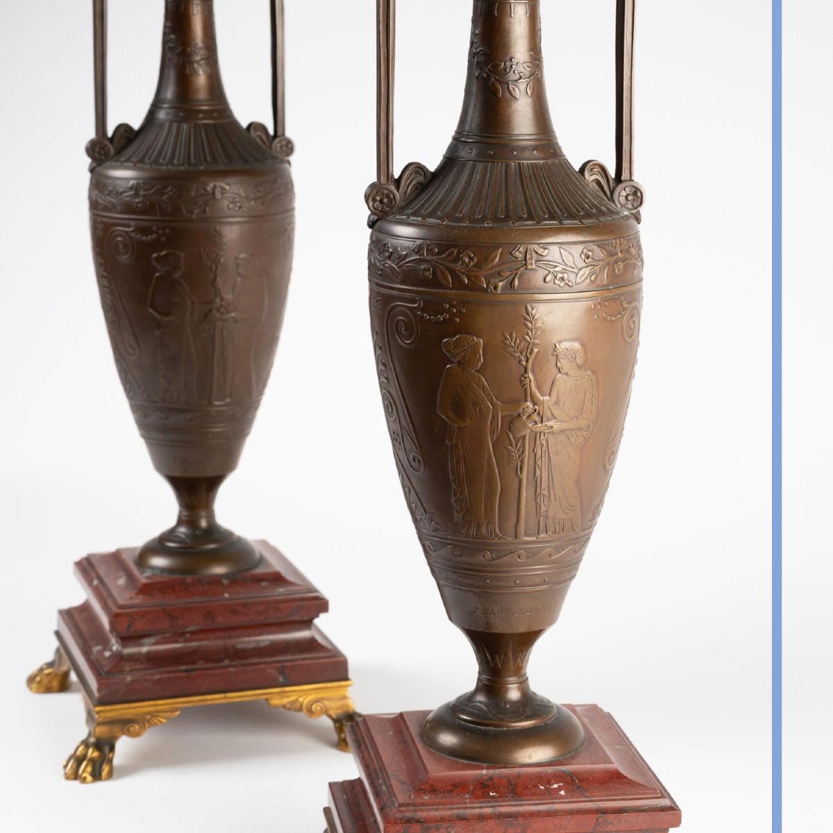 Henry Cahieux (1825-1854) et Ferdinand Barbedienne (1810-1892), candélabres aux Ibis, XIXe-photo-4
