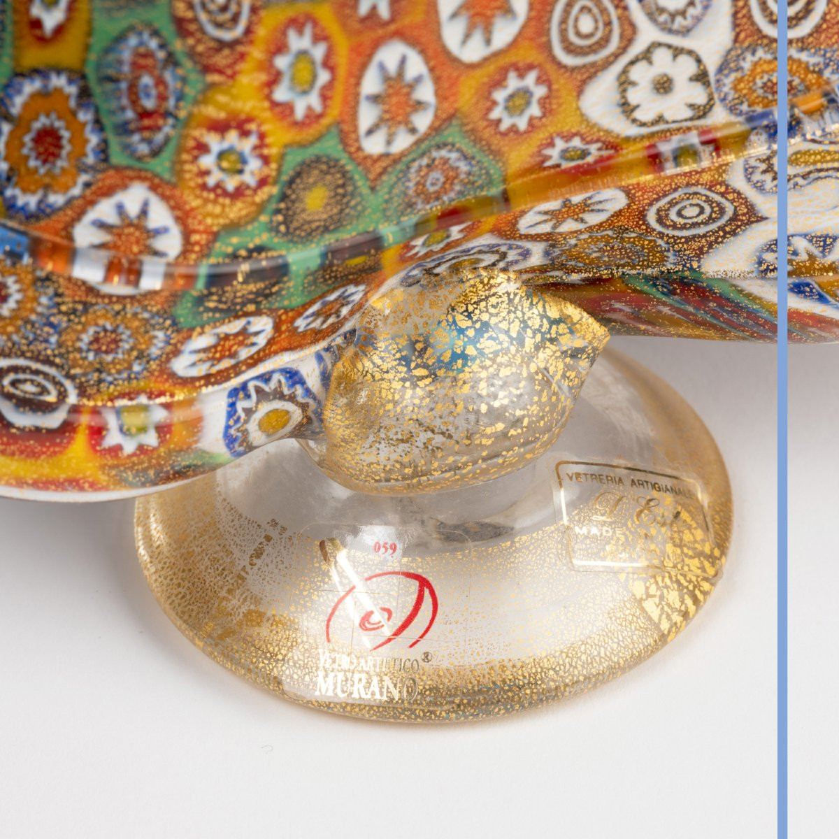 Pair Of Elegant Murano Spun Glass Venetians, 20th -photo-5