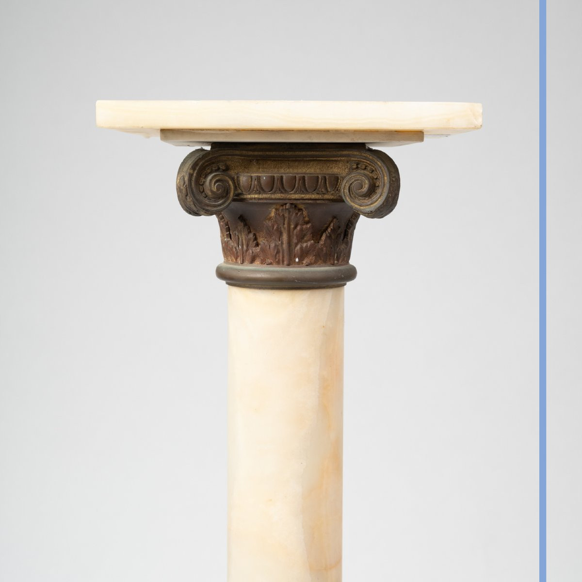 Sellette en onyx et bronze doré, XXe-photo-3