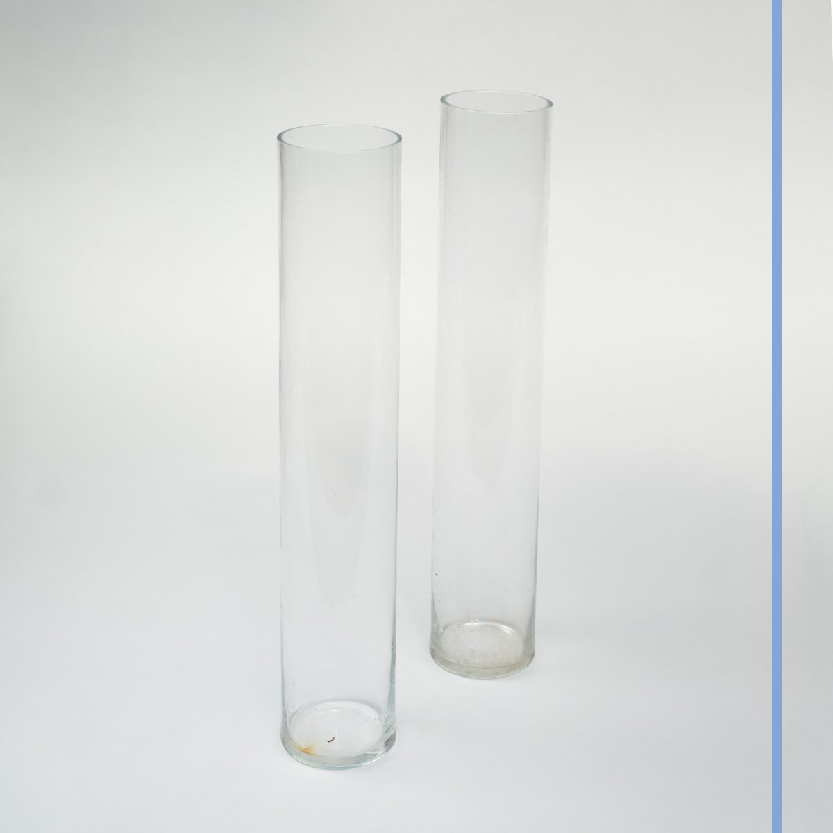 Paire de vases pour Lys en verre, XXe-photo-2