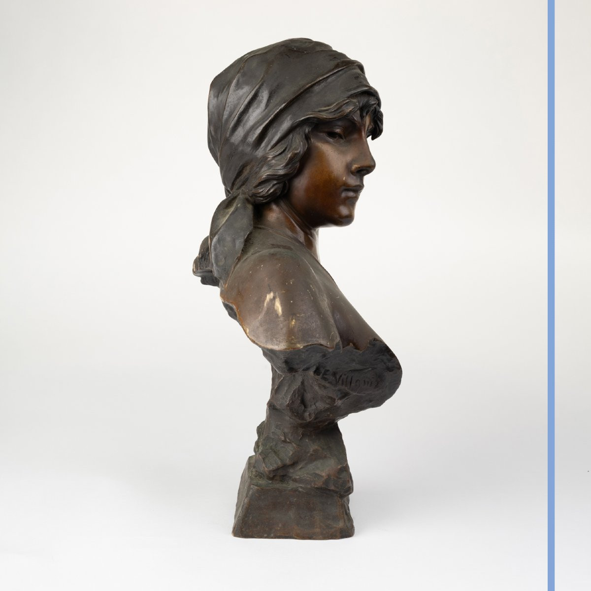 Emmanuel Villanis (1858-1914), Bohemian Girl, Bronze, 19th Century-photo-3
