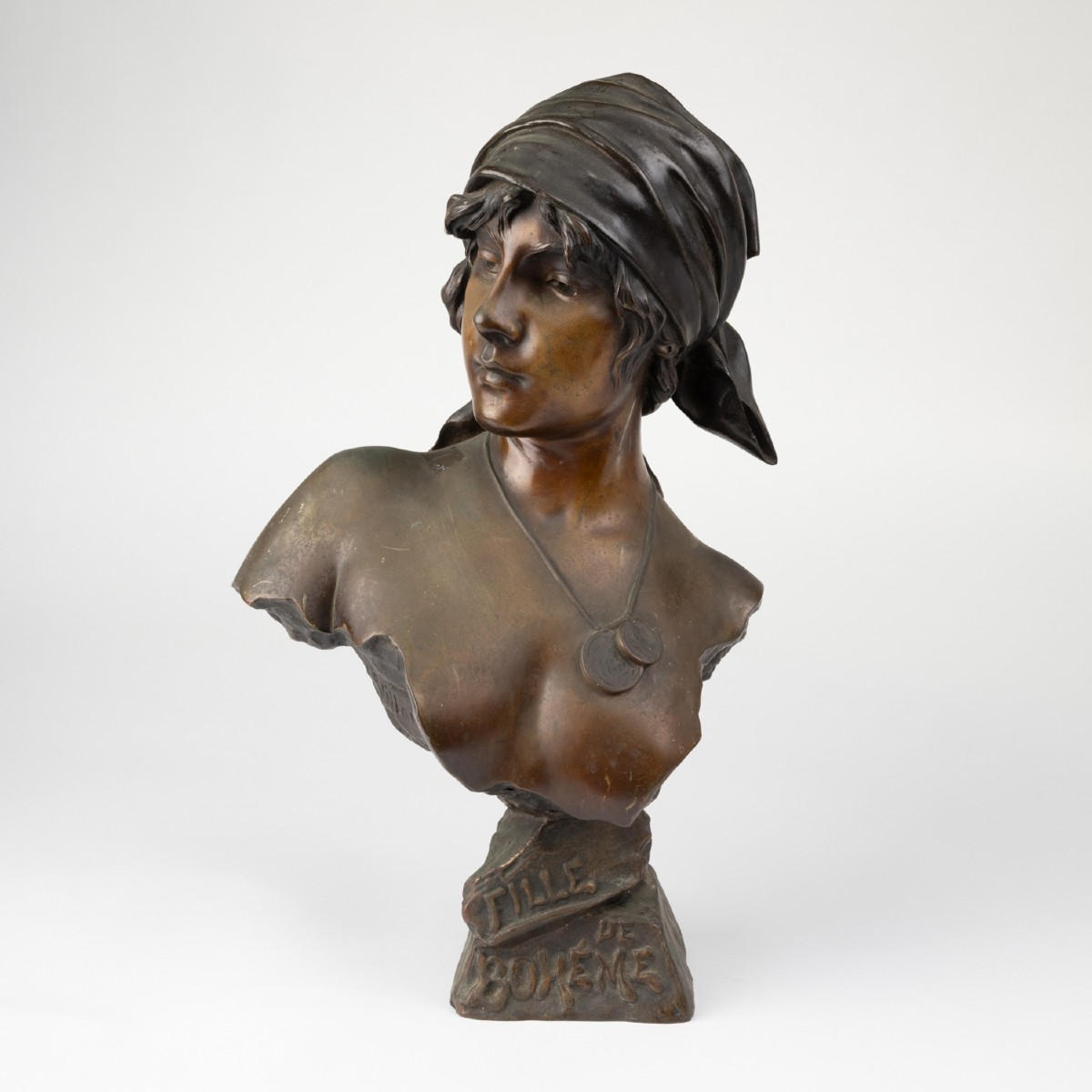 Emmanuel Villanis (1858-1914), Bohemian Girl, Bronze, 19th Century