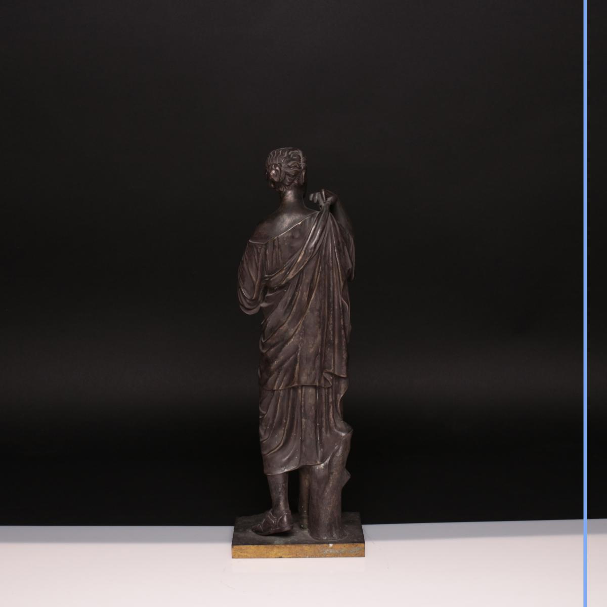 Bronze "Diane de Gabies", XIXe-photo-4