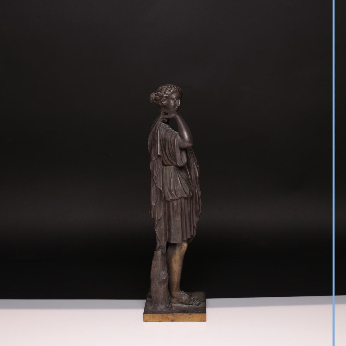 Bronze "Diane de Gabies", XIXe-photo-1