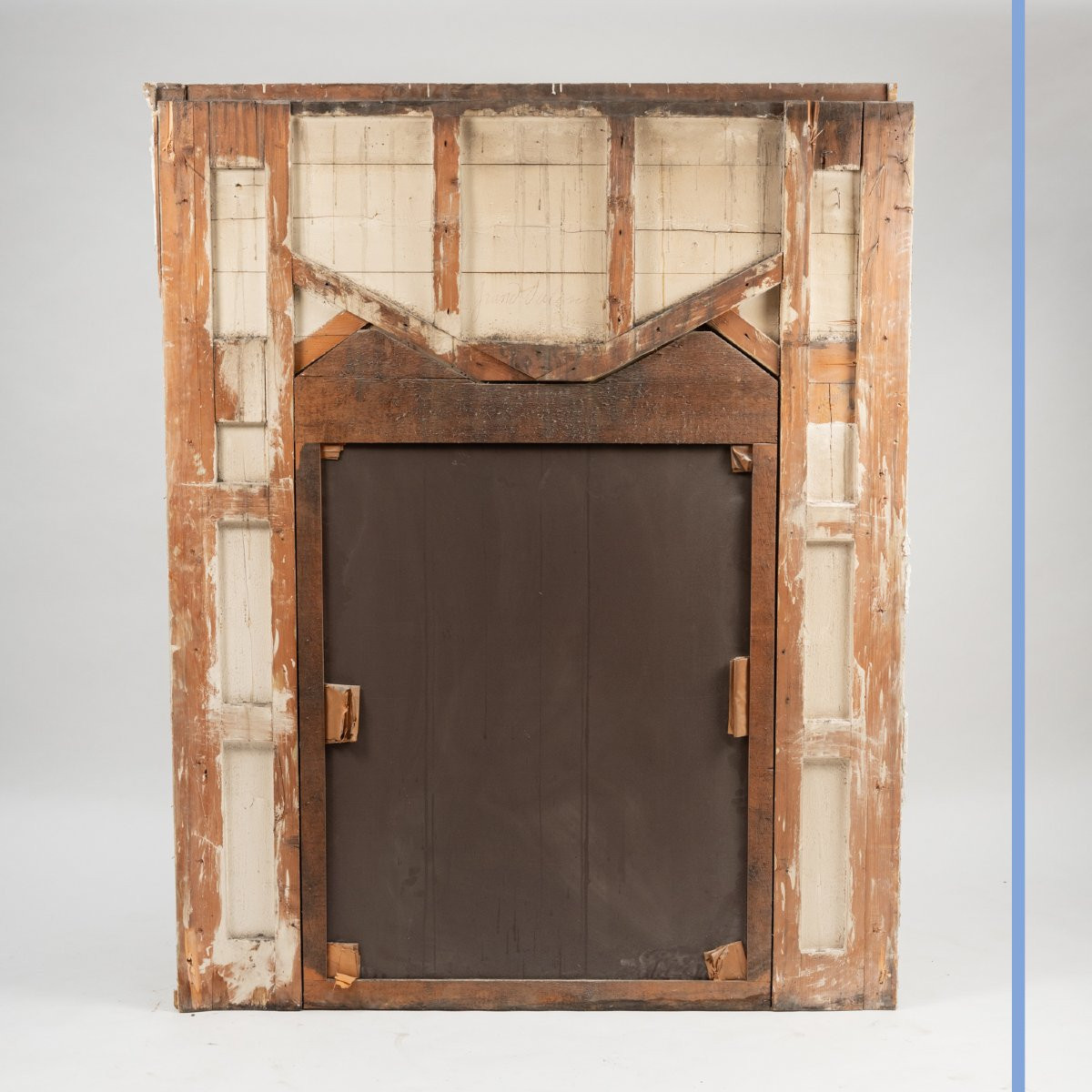 Louis XVI Style Trumeau In White Lacquered Wood, 19th Century-photo-3