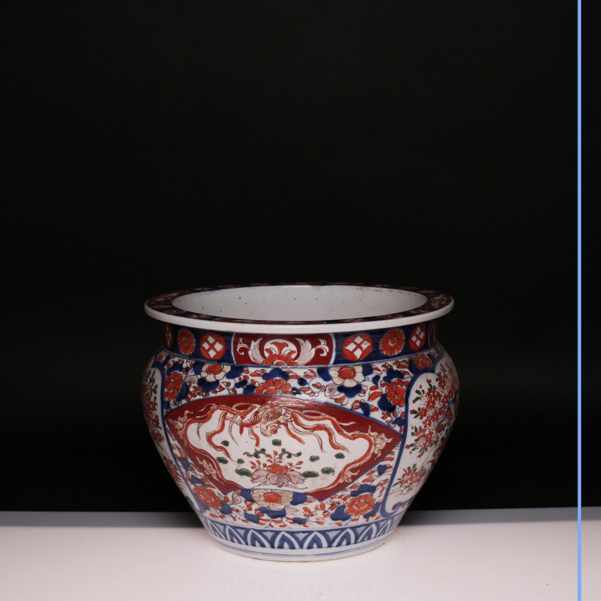 Manufacture d'Imari, Cache-pot, fin XIXe, début XXe-photo-4