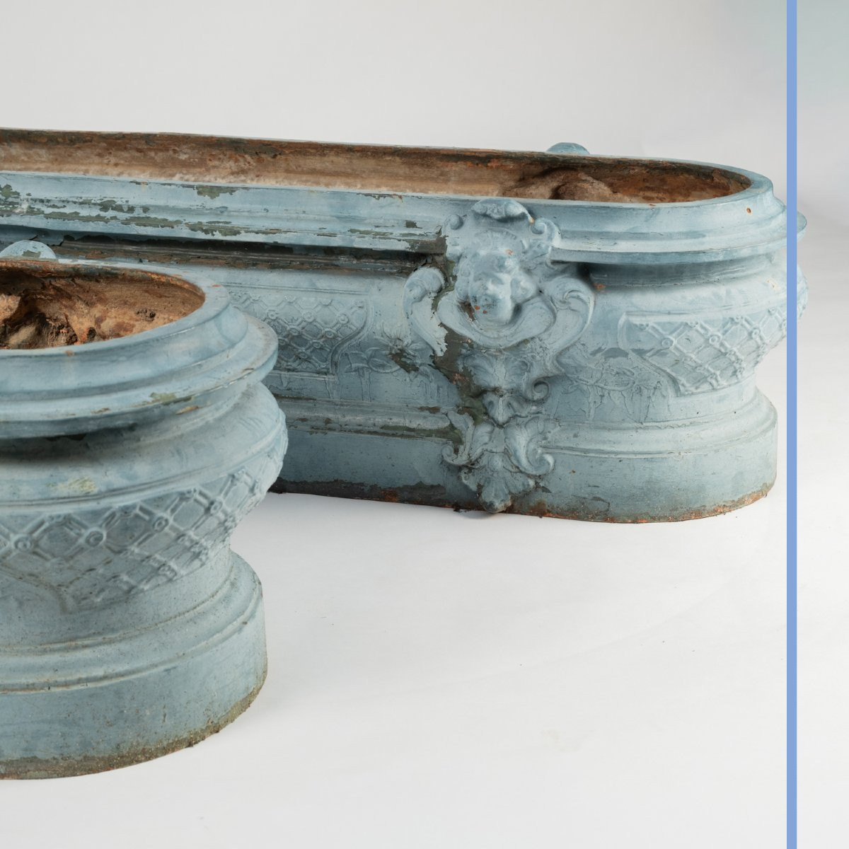 Fonderie d'art du Val d'Osne, paire de jardinières en fonte de fer, XIXe-photo-4