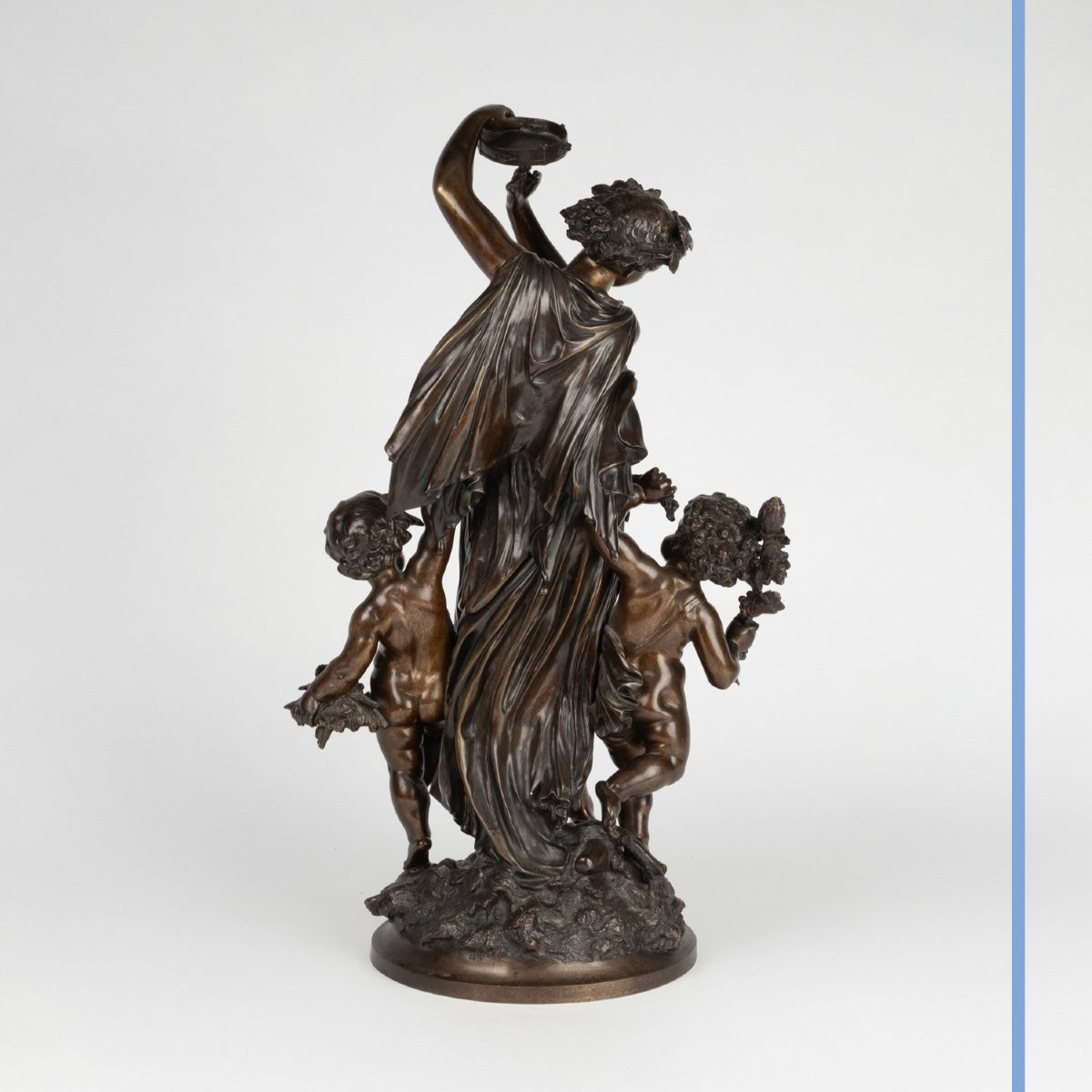 Mathurin Moreau (1822-1912), Bacchanales, bronze, XIXe-photo-4