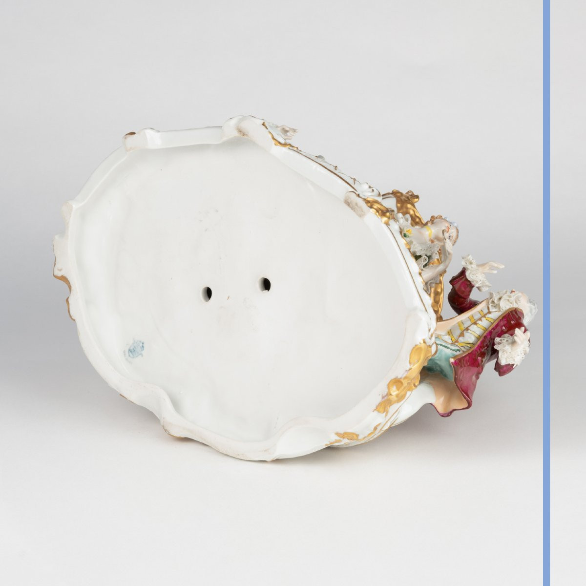 Groupe en porcelaine allemande "La calèche", XIXe-photo-6