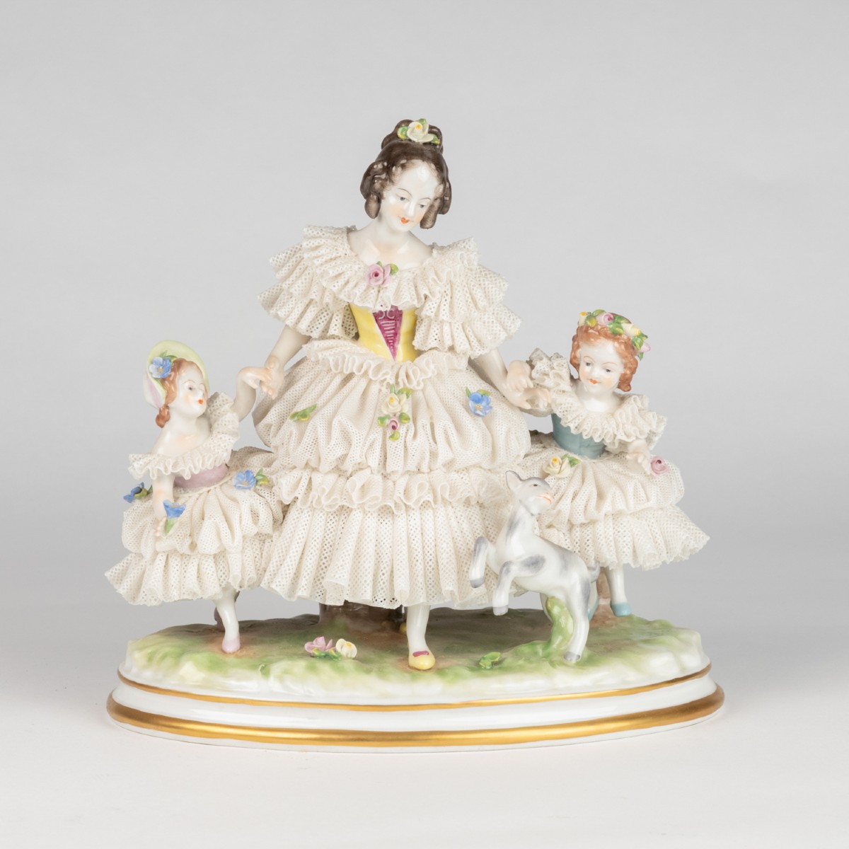 German Manufacture, Porcelain And Cookie Group, 20th Century