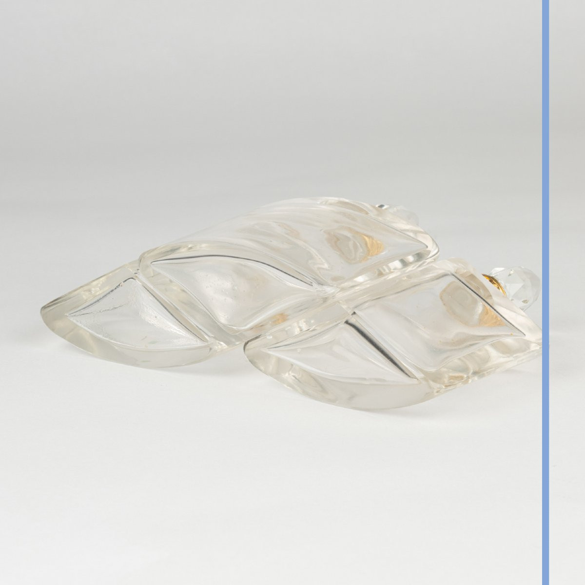 Three-bottle Holder In Cut Crystal And Gilt Bronze, 19th-photo-3