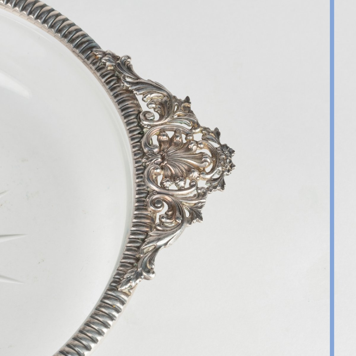 Crystal And Silver Goblet, 19th Century-photo-2