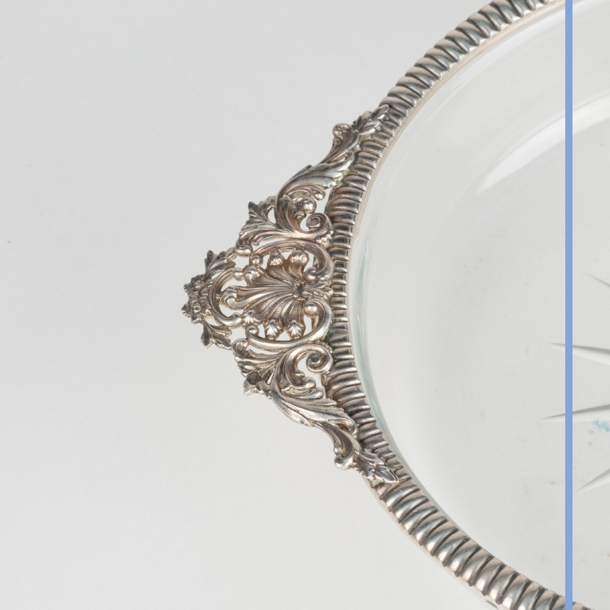 Crystal And Silver Goblet, 19th Century-photo-1